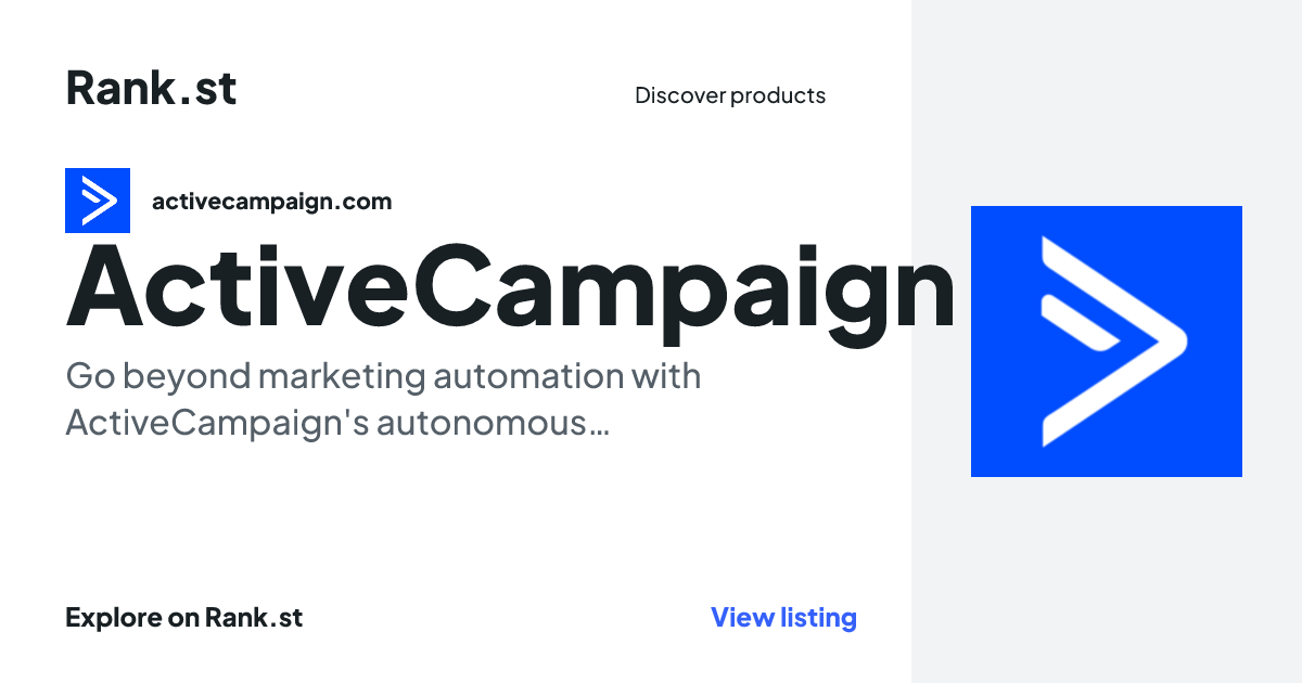 ActiveCampaign social card preview