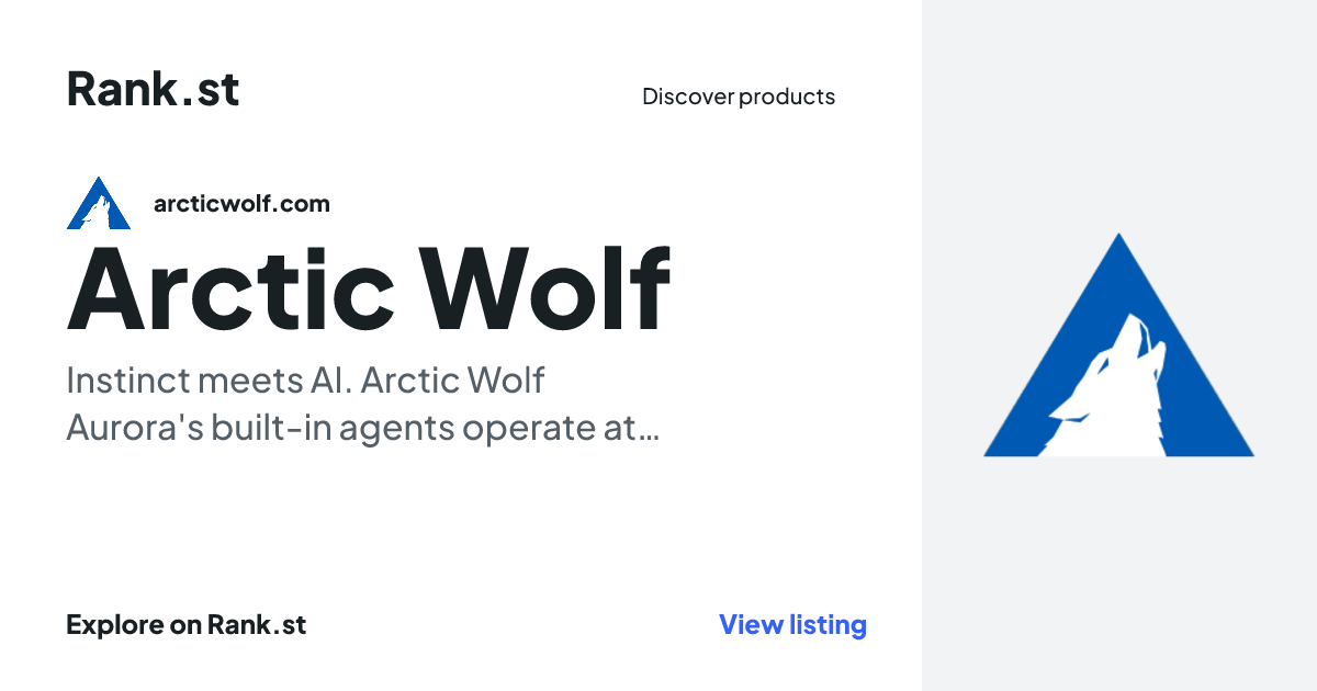 Arctic Wolf social card preview