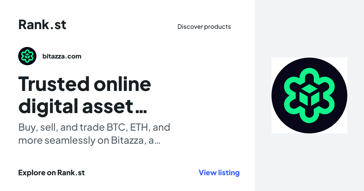 Trusted online digital asset management platform - Bitazza social card preview
