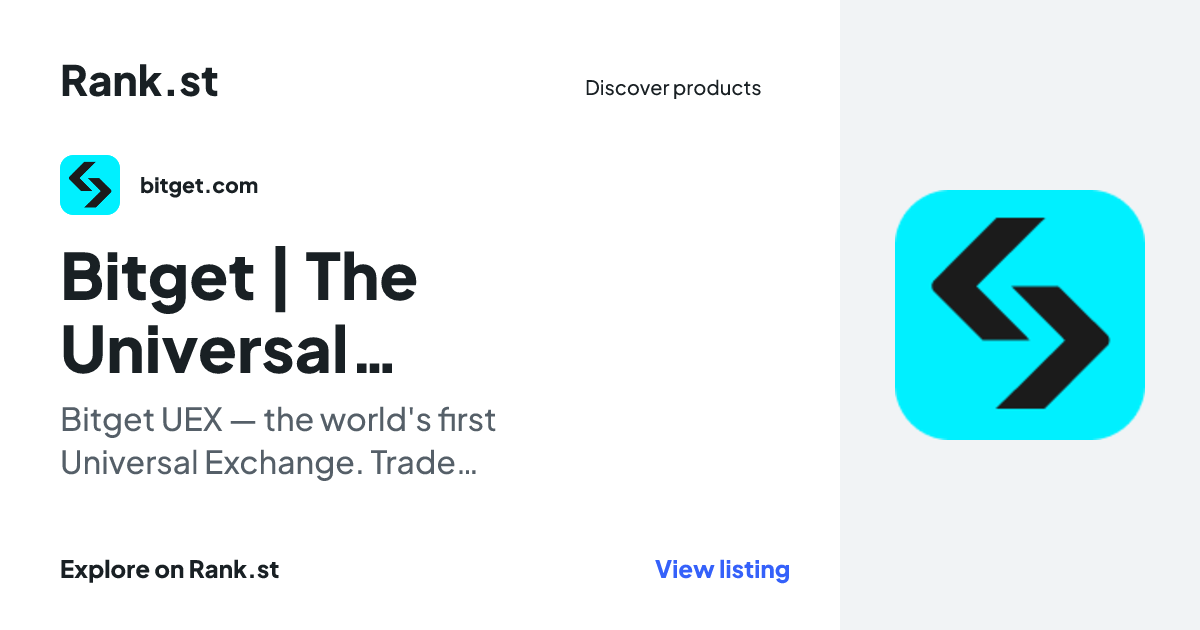 Bitget | The Universal Exchange — Trade Crypto, Stocks, Gold & Forex in One Account social card preview