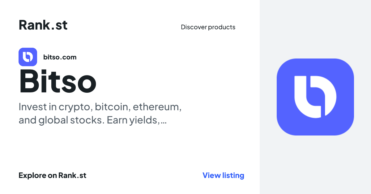 Bitso social card preview