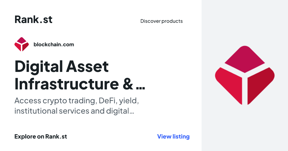 Digital Asset Infrastructure & Crypto Platform | Blockchain social card preview