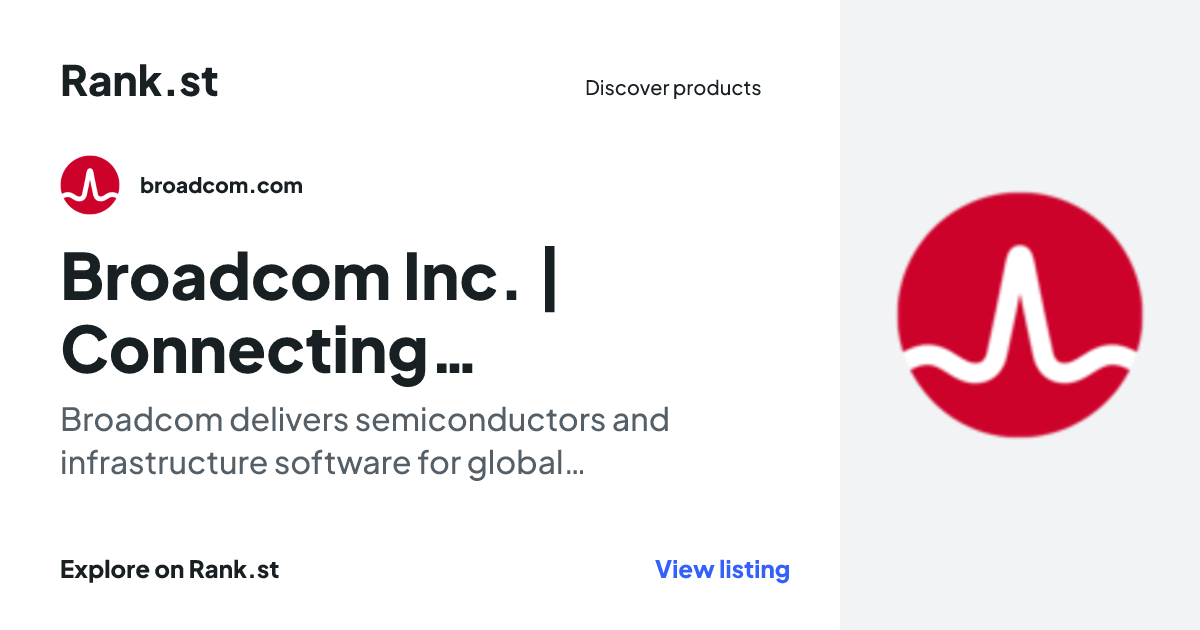 Broadcom Inc. | Connecting Everything social card preview