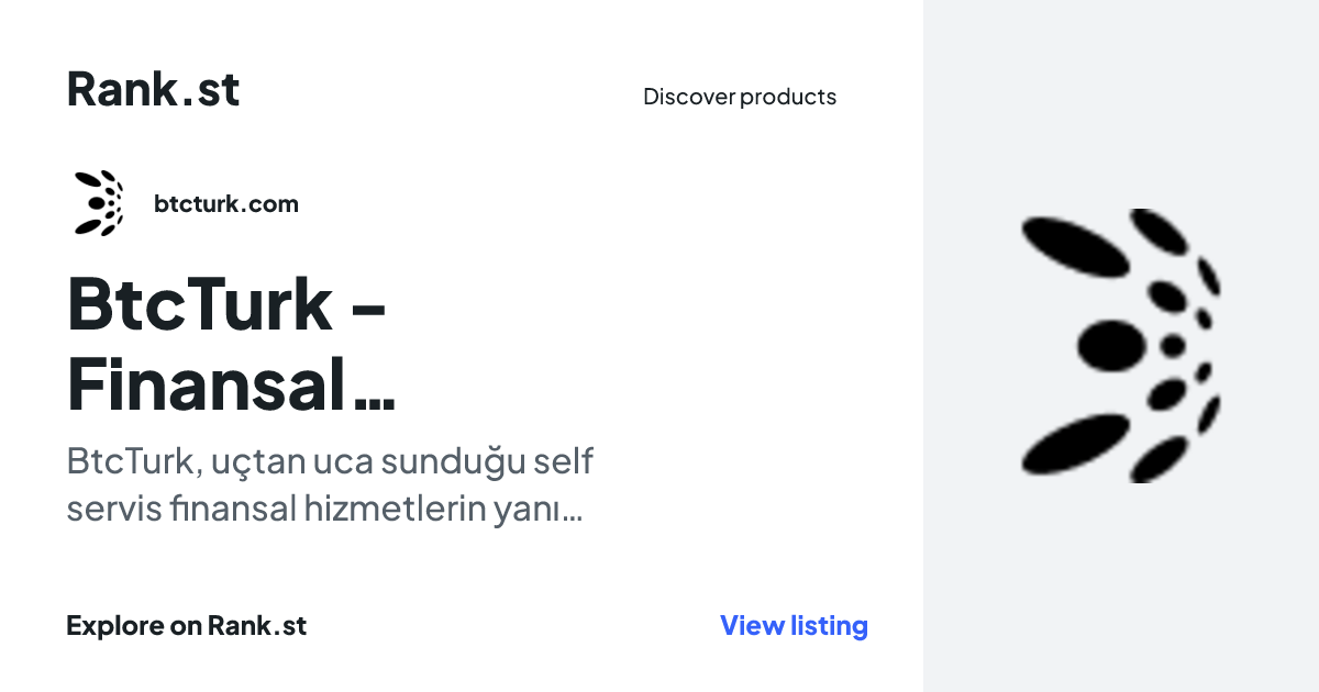 BtcTurk - Finansal Hizmetler social card preview