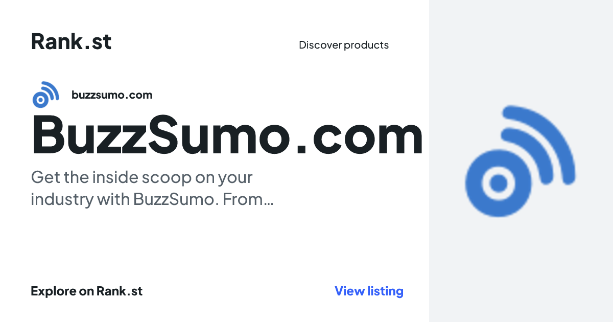 BuzzSumo.com social card preview