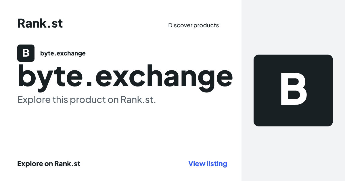 byte.exchange social card preview