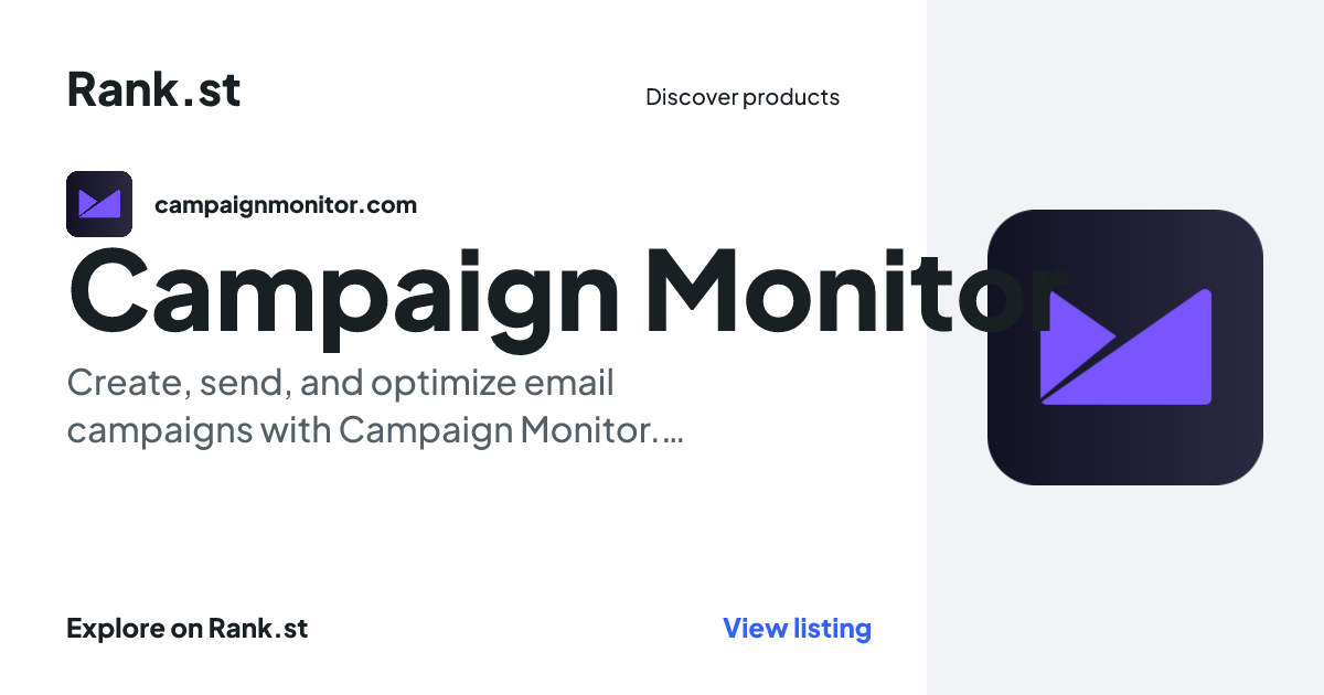 Campaign Monitor social card preview