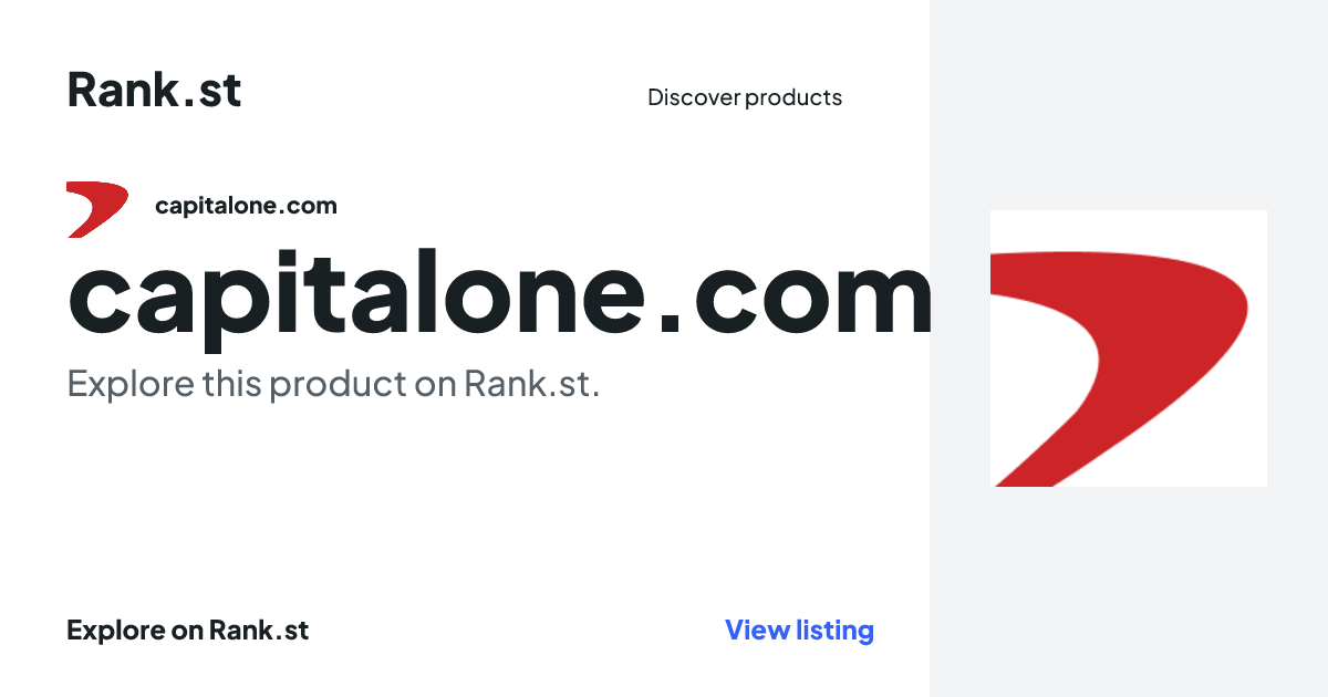 capitalone.com social card preview
