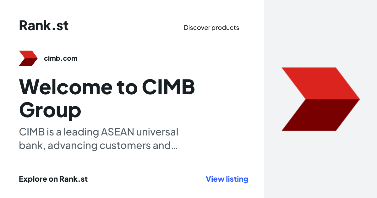 Welcome to CIMB Group social card preview