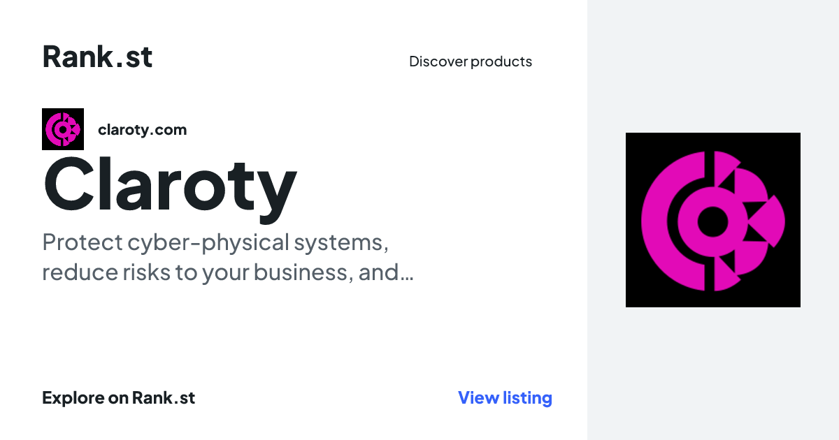 Claroty social card preview