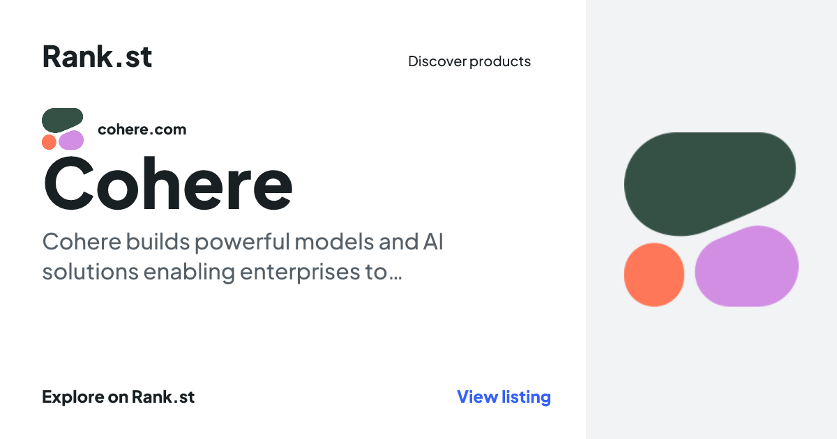 Cohere social card preview