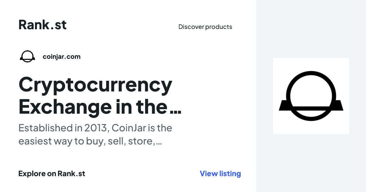 Cryptocurrency Exchange in the US, the UK, Australia and Ireland | CoinJar social card preview