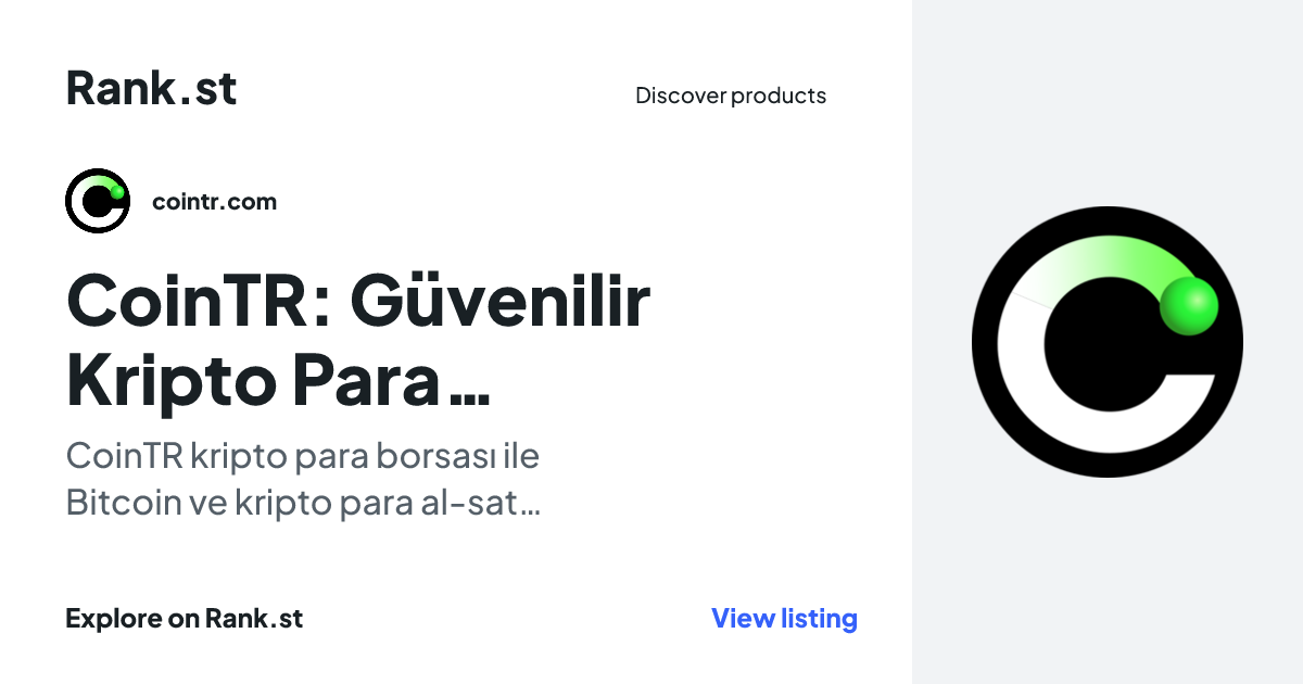 CoinTR: Güvenilir Kripto Para Borsası | Bitcoin Borsası social card preview