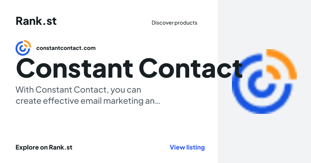 Constant Contact social card preview