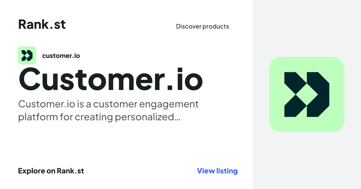 Customer.io social card preview