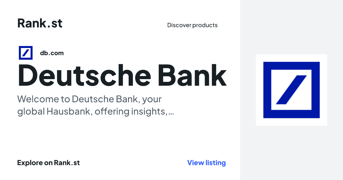 Deutsche Bank social card preview