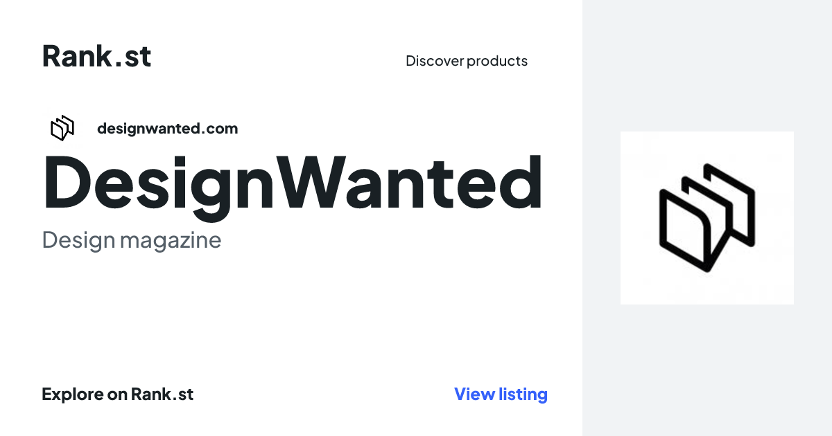 DesignWanted social card preview