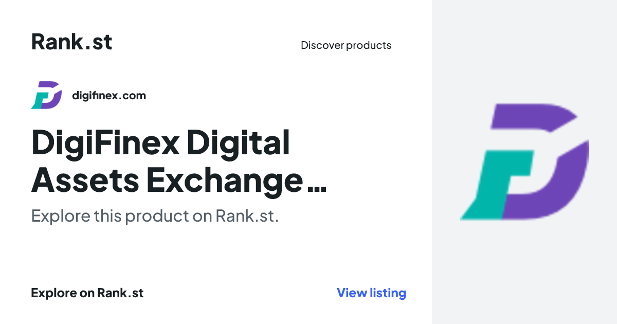 DigiFinex Digital Assets Exchange - A trading platform for blockchain assets such as Bitcoin, Ethere social card preview