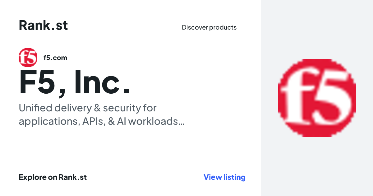 F5, Inc. social card preview