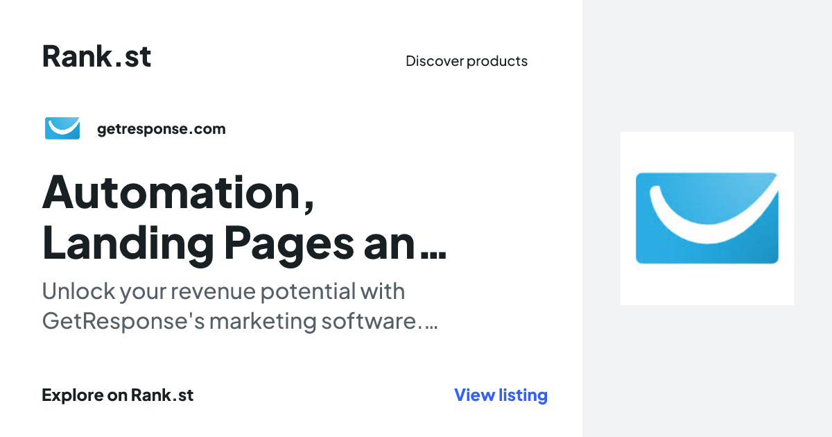 Automation, Landing Pages and Email Marketing Platform social card preview