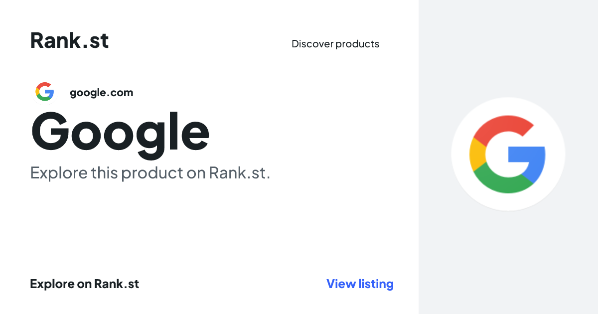 Google social card preview