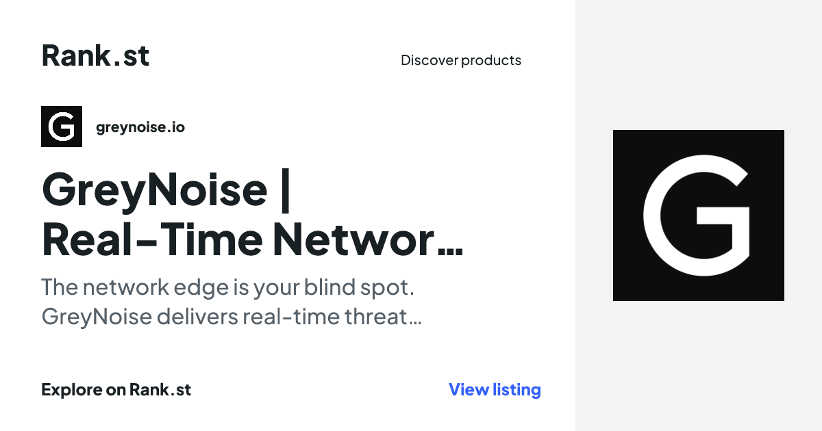 GreyNoise | Real-Time Network Threat Intelligence social card preview