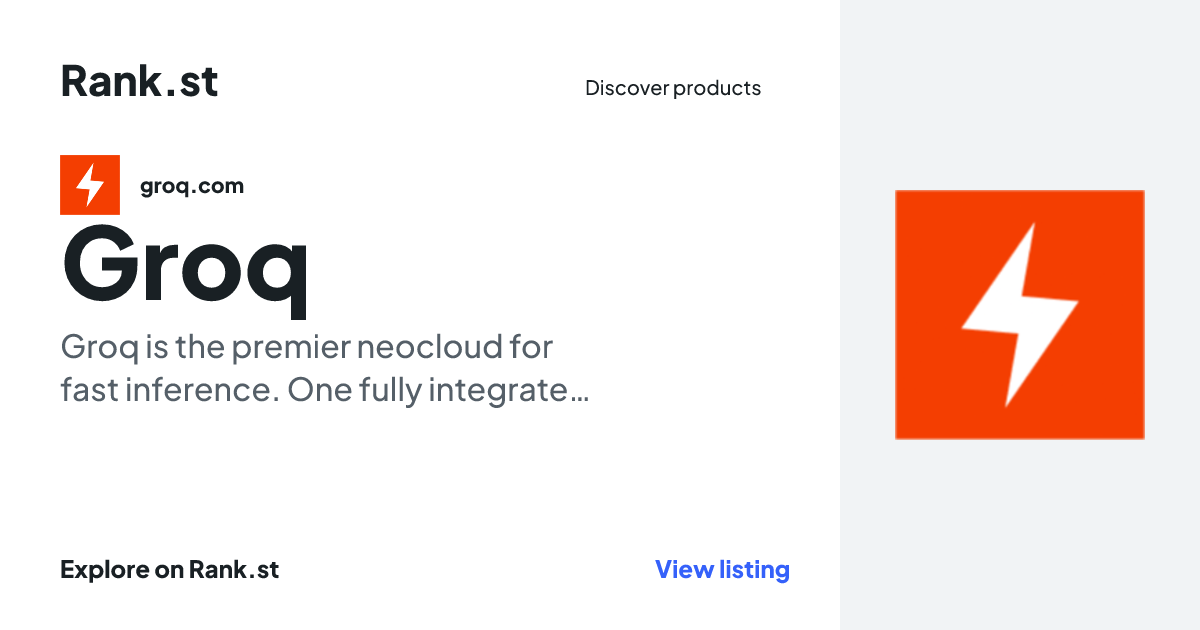 Groq social card preview