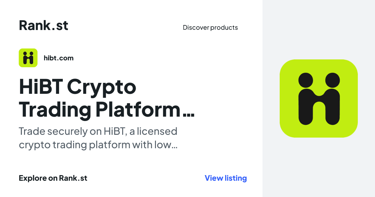HiBT Crypto Trading Platform | Buy & Sell Bitcoin, Ethereum & Altcoins social card preview