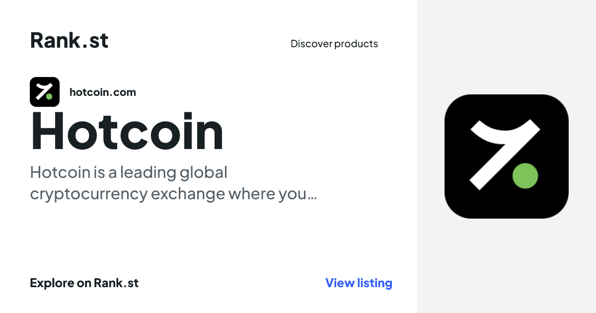 Hotcoin social card preview