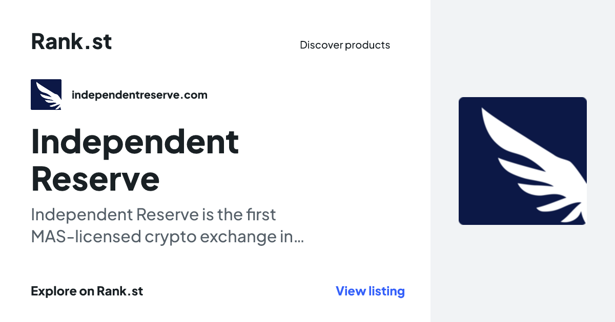 Independent Reserve social card preview