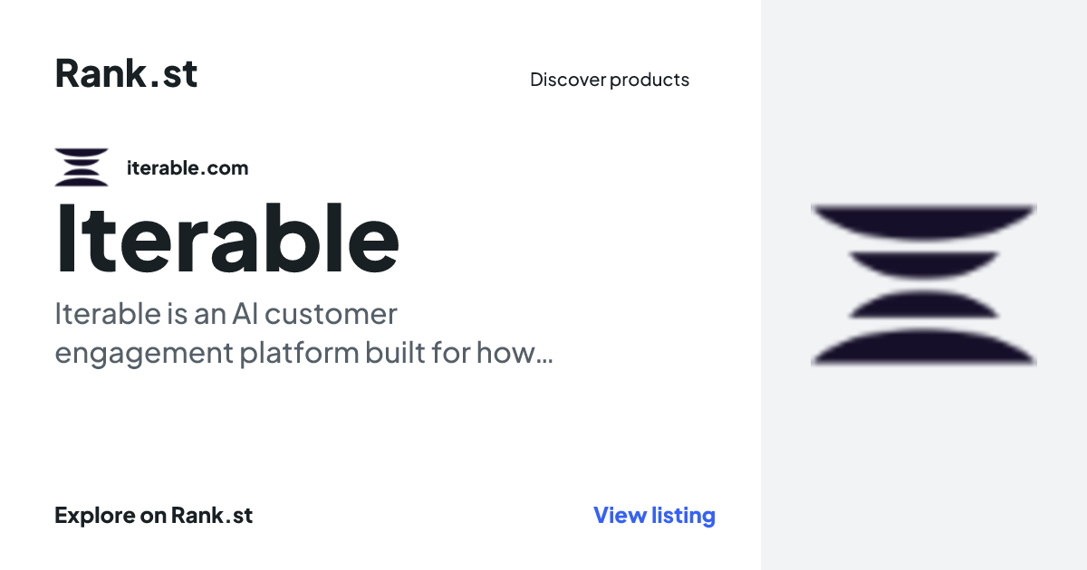Iterable social card preview