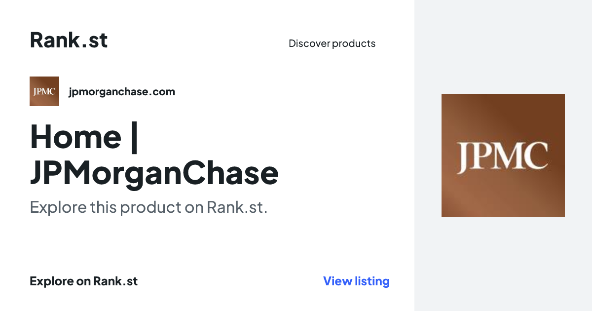 Home | JPMorganChase social card preview