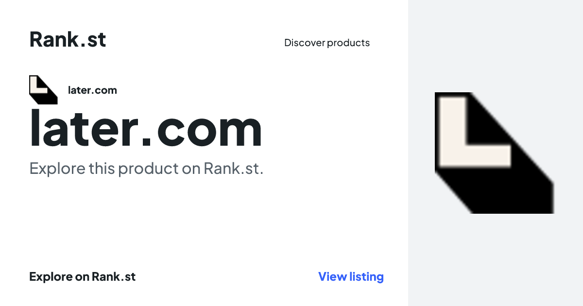 later.com social card preview
