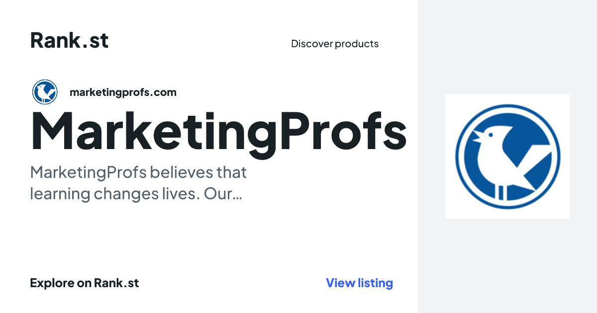 MarketingProfs social card preview