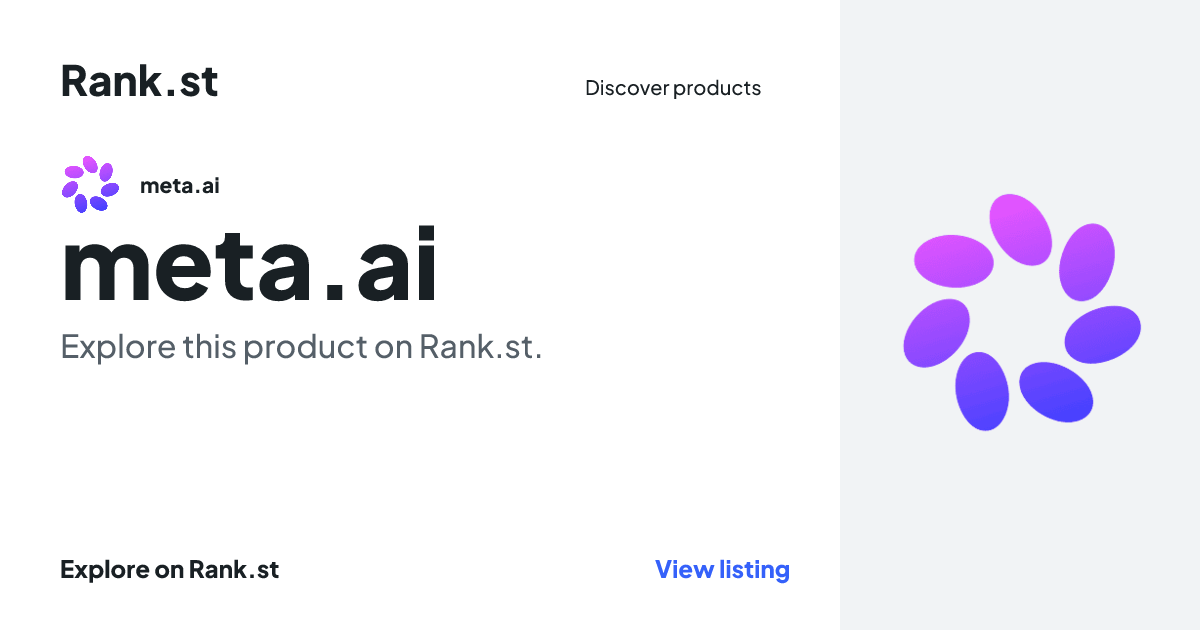 meta.ai social card preview