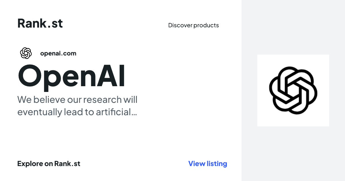 OpenAI social card preview
