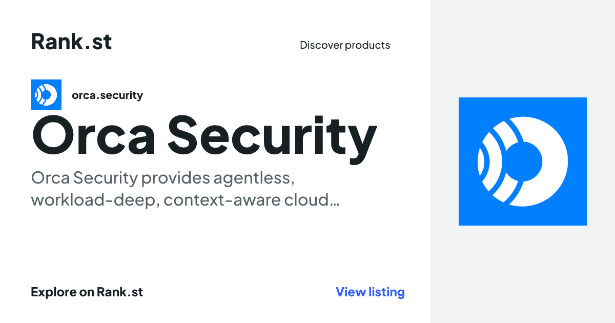 Orca Security social card preview