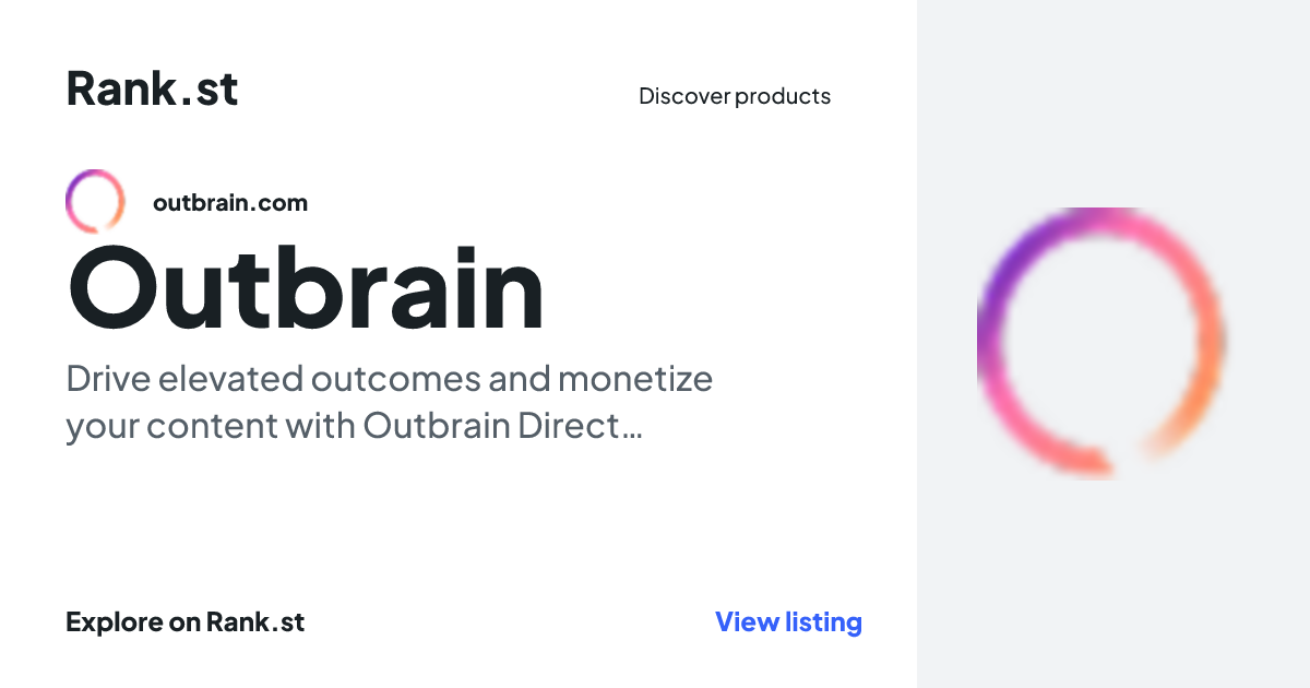 Outbrain social card preview