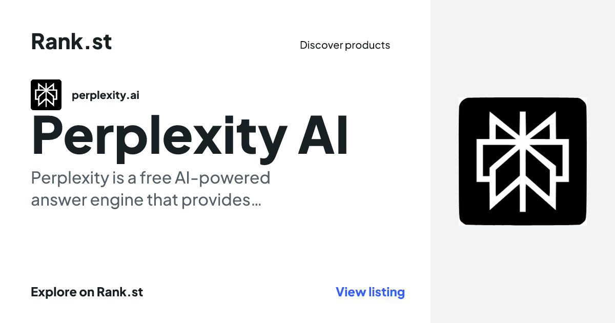 Perplexity AI social card preview