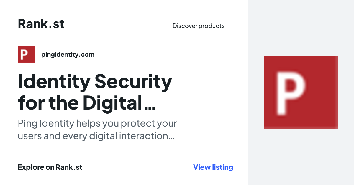 Identity Security for the Digital Enterprise social card preview