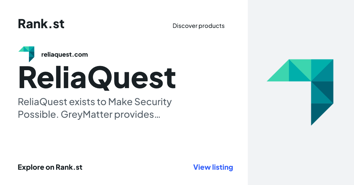 ReliaQuest social card preview