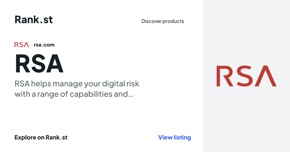 RSA social card preview