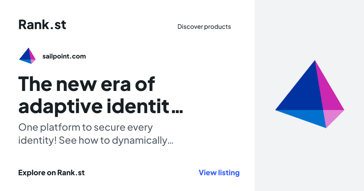 The new era of adaptive identity - For humans, machines, AI social card preview