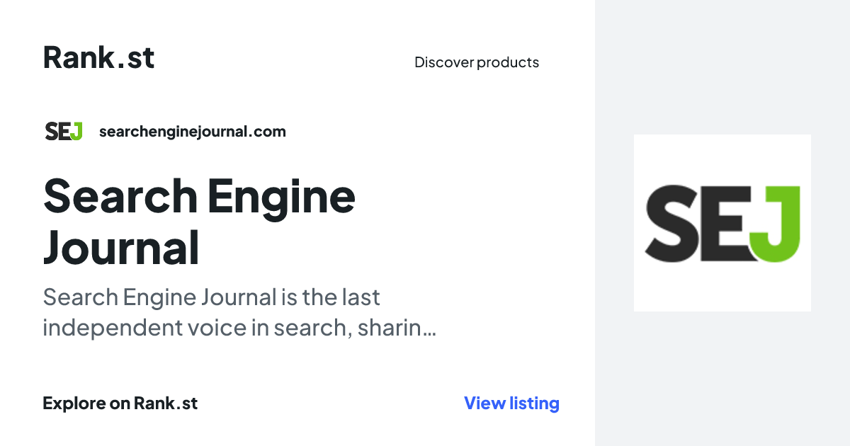 Search Engine Journal social card preview