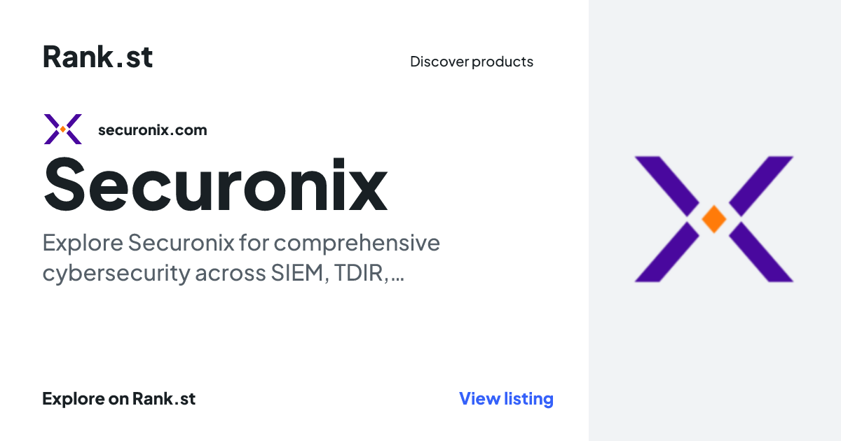 Securonix social card preview