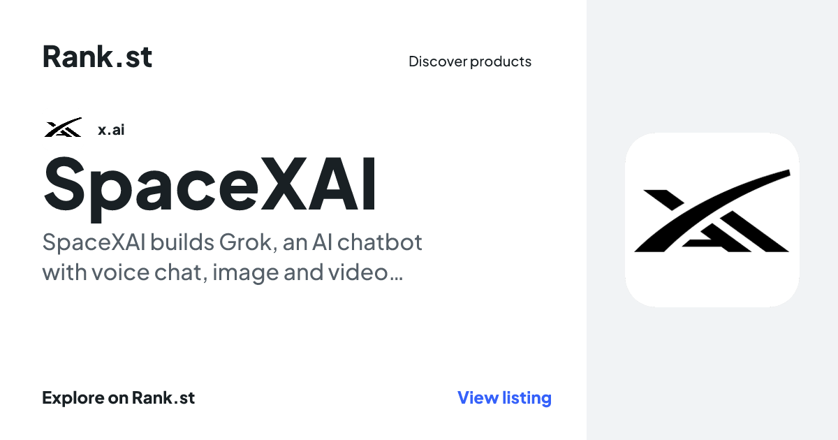 SpaceXAI social card preview