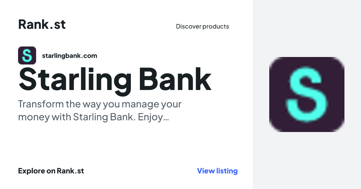 Starling Bank social card preview