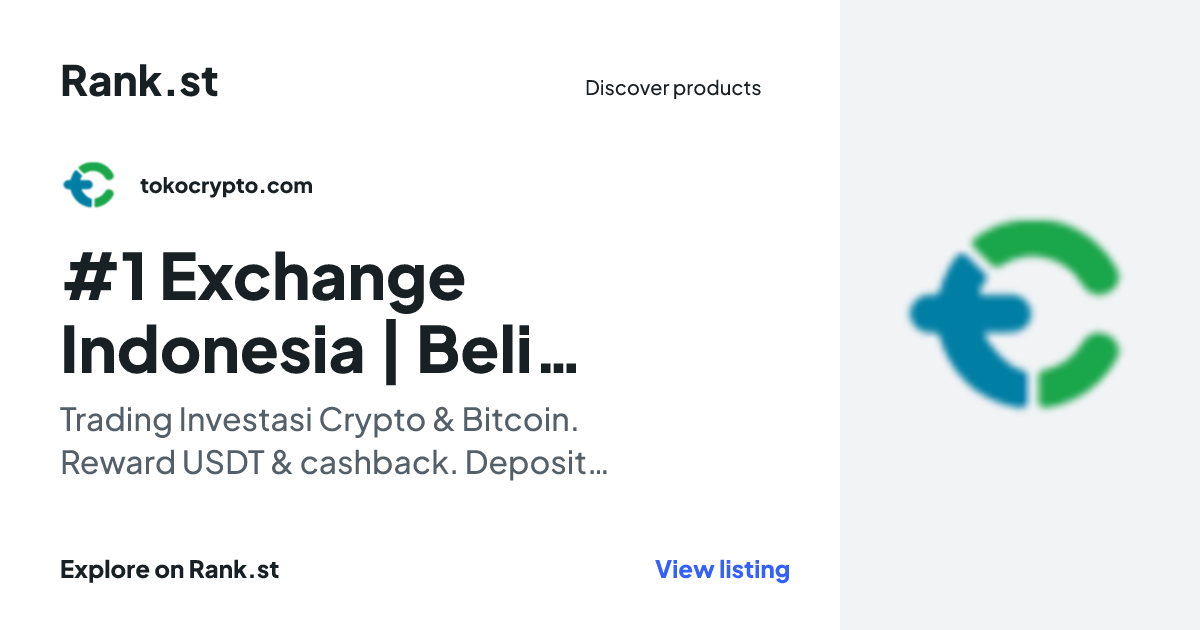 #1 Exchange Indonesia | Beli Crypto & Bitcoin social card preview