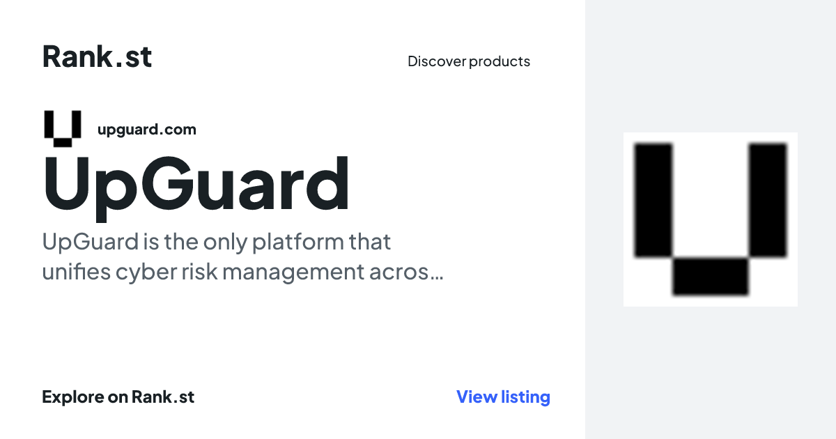 UpGuard social card preview