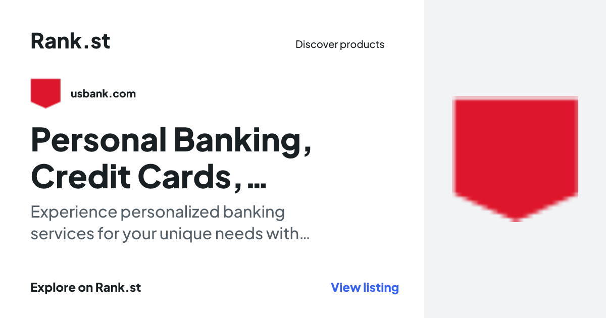 Personal Banking, Credit Cards, Loans & Investing | U.S. Bank social card preview